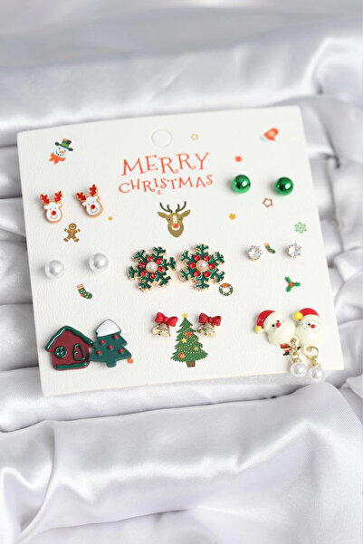 Clariss New Year Themed 8 Pair Earring Set