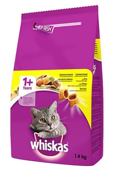 Whiskas Tavuklu ve Sebzeli Kuru Yetişkin Kedi Maması 1,4 kg