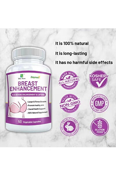 Wins Town Powerful Enhancer Supplement for Rapid Bust Growth and Enlargement, 60 Capsules