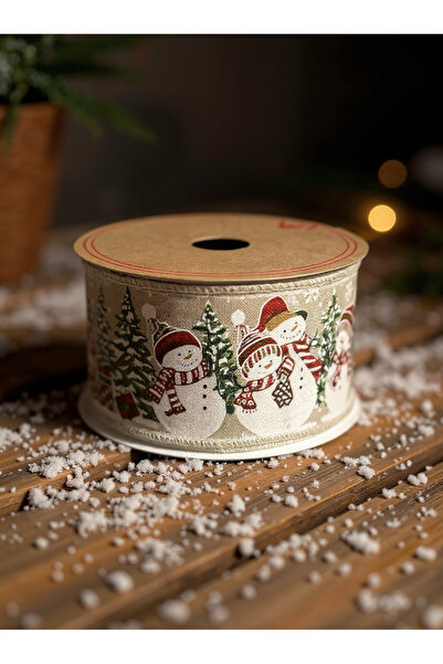 STAR PENNSYLVANIA NEW FLOWER Noel Kardan Adam Desenli Jüt Kurdele – 64 mm x 1...