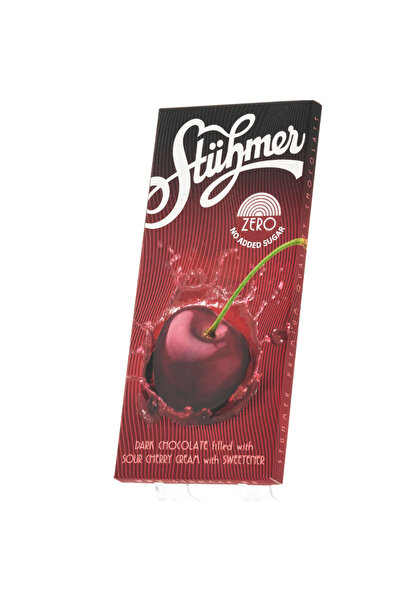 Stühmer Ciocolata neagra fara zahar, cu visine 100g (PRODUSA DE CIOCOLATERIA STUHMER)