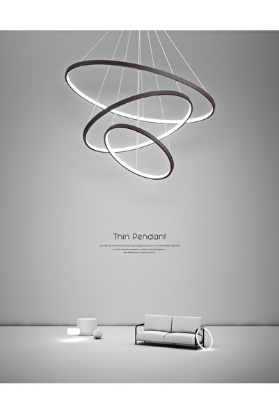 AFN وحدة إضاءة سقف بدون ريموت 3 حلقات 40 سم + 60 سم + 80 سم