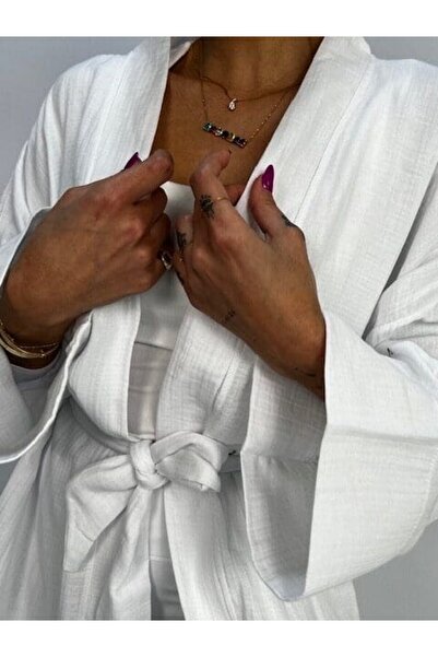 UNBOX Linen White Cardigan