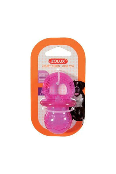 Zolux Pacifier-Shaped Chew Toy 7.5 cm - Maroon