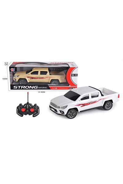 Toysea 1:16 Scale Strong RC Pickup Truck, 4 Function Remote Control Car with Headlights