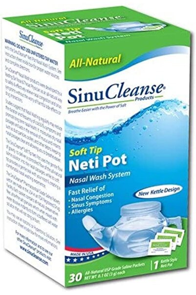 SinuCleanse وعاء نيتي بلاستيكي لري الأنف