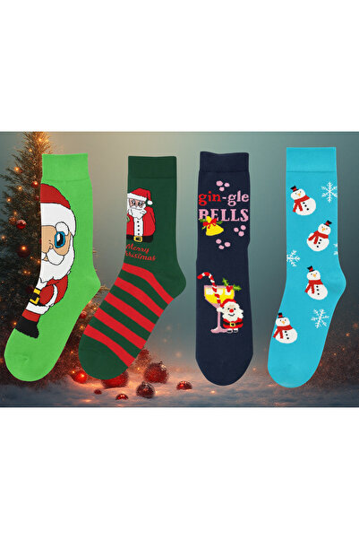 Socketta Коледна колекция от 4 чифта коледни чорапи с мотиви