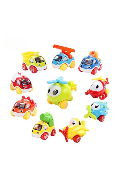 Ominii 6 Pcs Fire engineering vehicles toys Pull-Back Inertia Car Kids Toy Kindergarten Activities Gifts