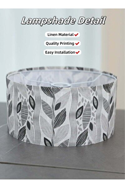 X SPRING Floor Lamp - 3 Adjustable Color Temperatures, with Shade & Remote Control