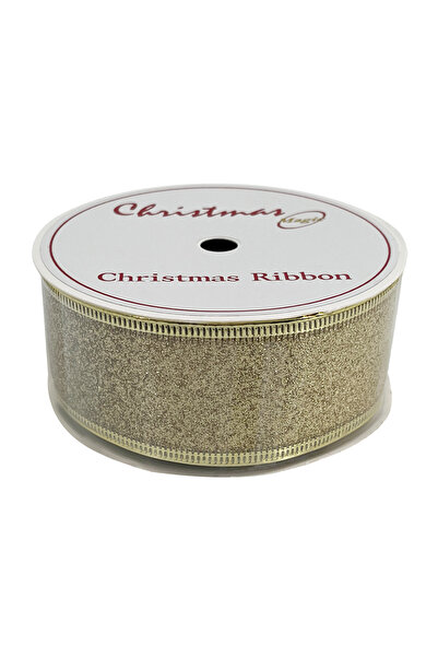 Christmas Magic شريط عيد الميلاد الذهبي 3.8 سم × 10 ياردات