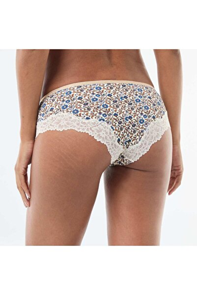 KİABİ Printed Microfiber Shorty Briefs WHITE