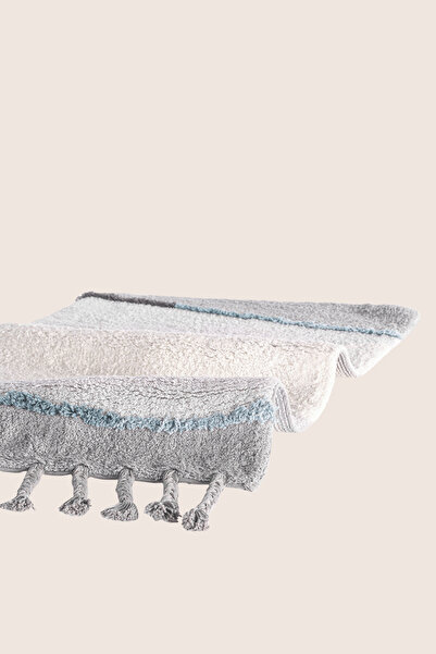 İrya Marble Single Bath Mat 100% Cotton 50X80 Gray