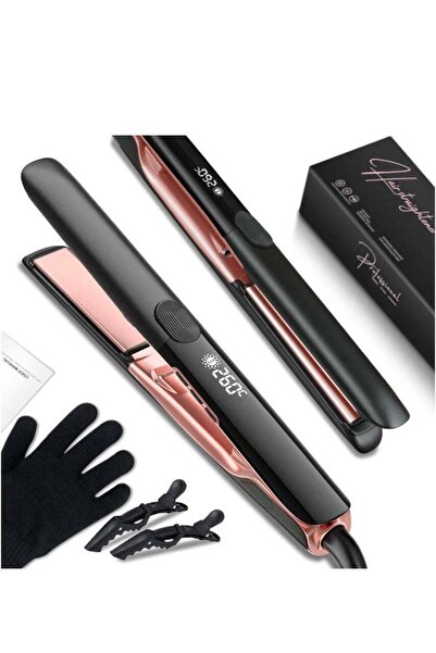 Generic 2-in-1 Ceramic Hair Straightener and Curling Iron with Tourmaline & Negative Ions