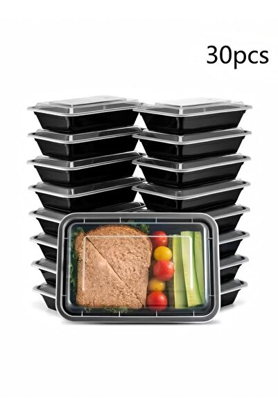 Generic 30 Pack Meal Prep Containers With Lids, Plastic Food Storage Containers, Lunch Boxes