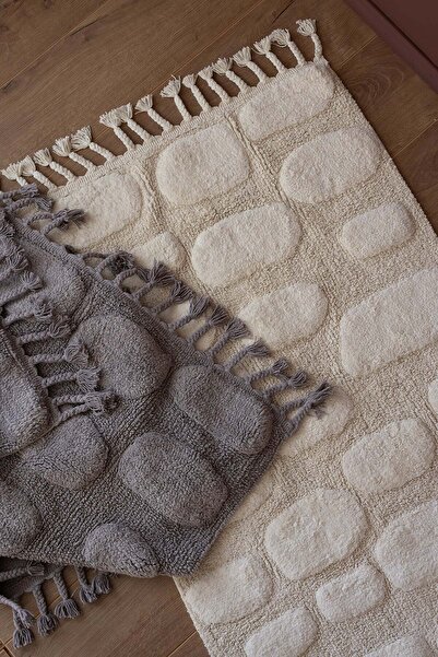 İrya Wall Single Bath Mat 100% Cotton 70X150 cm Gray