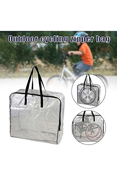 Generic 2-Piece Storage Bag, Waterproof Storage Organizer Transparent, 65x22x65 cm