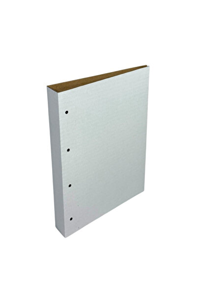 PROCART Document archival cover, for long binding, spine 4 cm, 22 x 31 cm, kraft cardboard, white