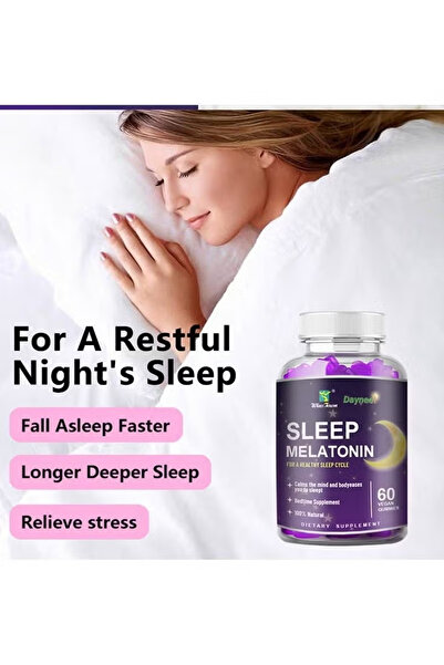 Wins Town Melatonin Fast Dissolve Nighttime Sleep Aid Vegetarian Non GMO Gluten Free 60 GUMMIES