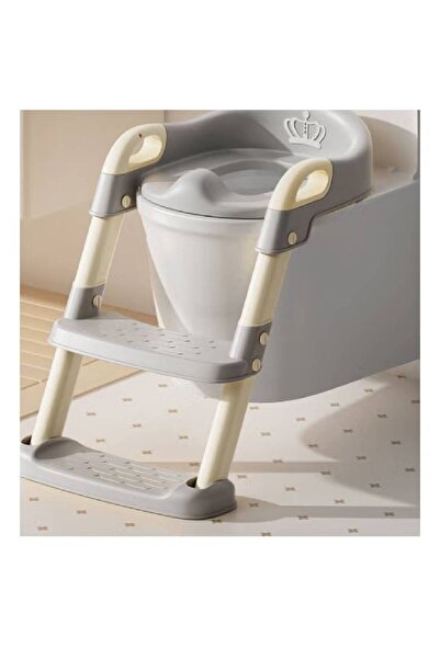 NKX Toilet Training Seat with Ladder Adjustable Non‑Slip Built‑In Splash Guard