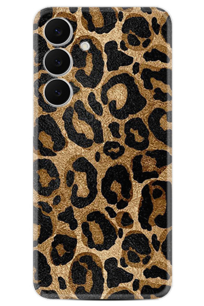 Kılıfland Samsung Galaxy S25 FE Kılıf Boutique Baskılı Resimli Leopar Pcode -055