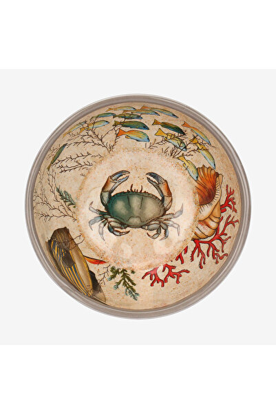 Rose Tulipani Milano Rose & Tulipani Milano Sea Life Beige Melamine Bowl 15 cm