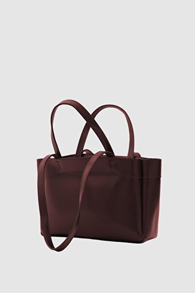 Shule Bags Marlove Leather Shoulder Bag Burgundy