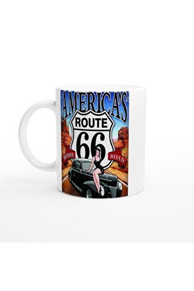 Wisdom Rain كوب روت 66 ريترو بين أب