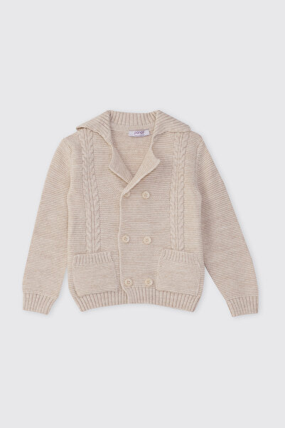 Panço Erkek Bebek Triko Bej Hırka