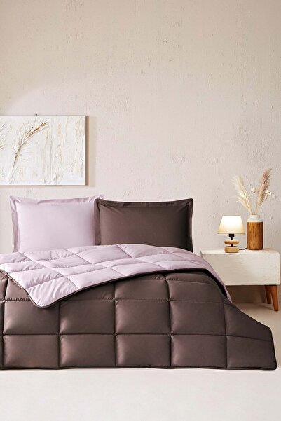 Özdilek %100 Pamuk (Çarşafı Lastikli) Tek Kişilik Yatak Seti-Colourist Vizon ...