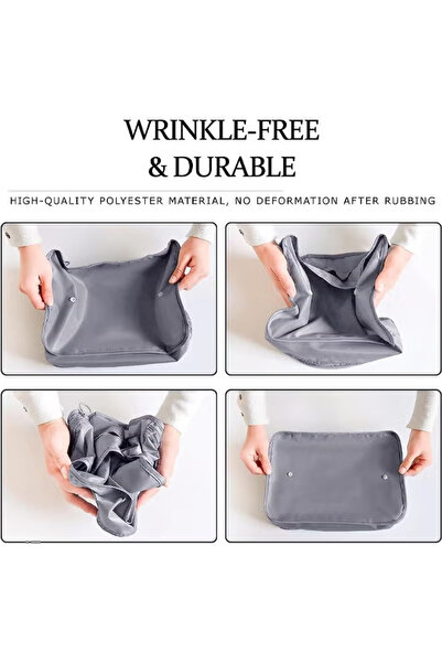 Generic Travel organizer set, 6-piece luggage storage bags, portable and reusable