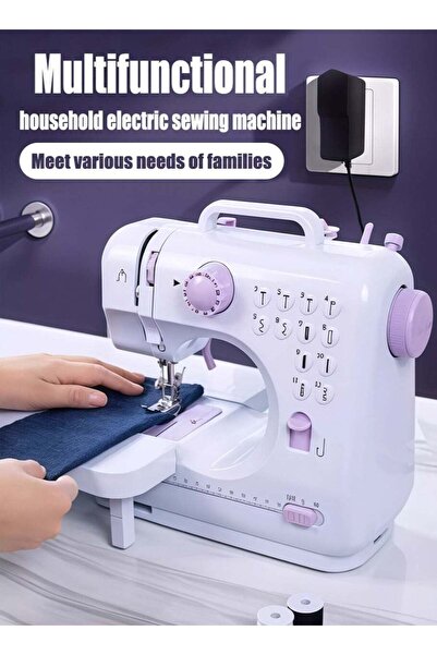 Generic Leon Home Electric Sewing Machine, 12-Needle Two-Way Portable for Clo...