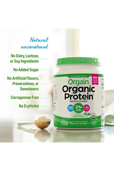 Orgain Organic Plant-Based Protein Powder Unflavored 720 g