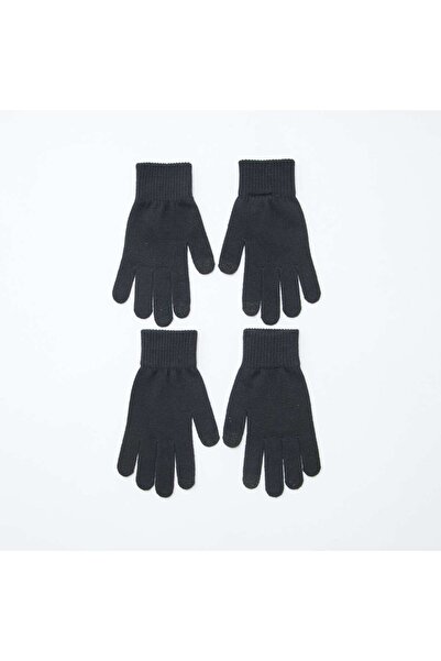 KİABİ عبوة من قفازين باللون الأسود