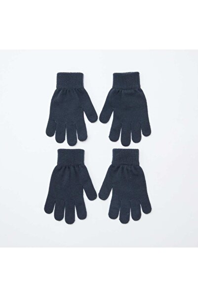 KİABİ عبوة من قفازين محبوكين باللون الأزرق