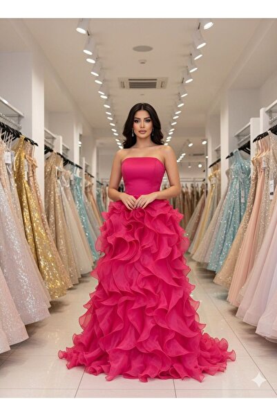 BTROON فستان سهره طبقات فوشي