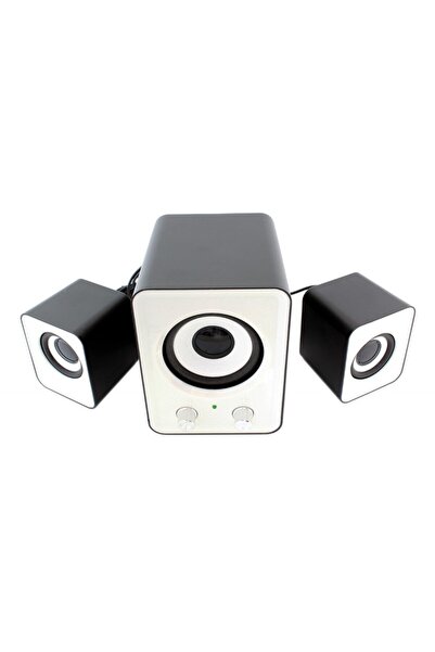 PROCART Stereo system 2.1, 3W, 20Hz - 18Khz, 4Ω, 80dB, 484g, white/black