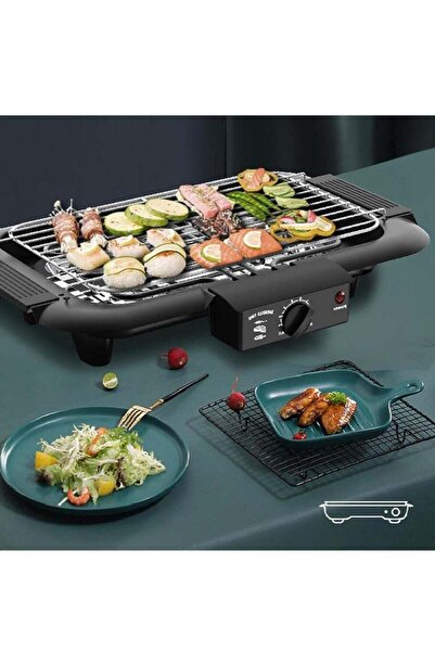 Generic Leon Home 2000W 304 Stainless Steel Double Heating Tube Electric Grill