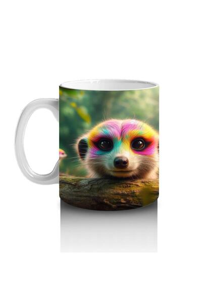 Wisdom Rain Curious Surikat Friends Mug Cup That Makes Children Love Milk