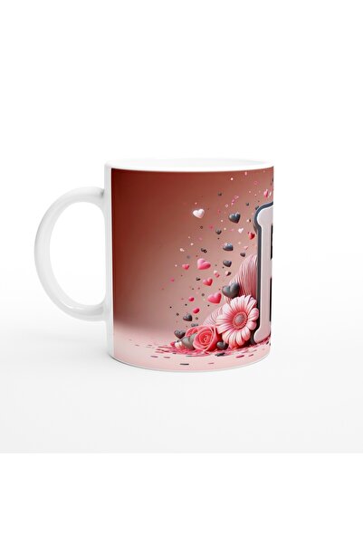 Wisdom Rain Letter F Classic Style Letter Mug