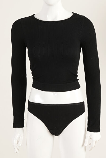 Doremi Μακρυμάνικο μπλουζάκι με διχτυωτή πλάτη