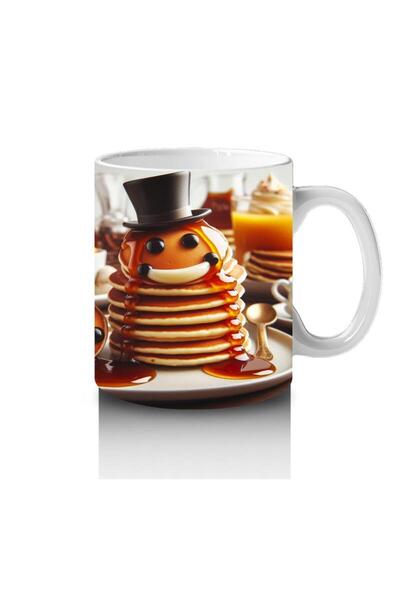 Wisdom Rain Pancake Gentlemen Mug with Hat That Makes Children Love Milk