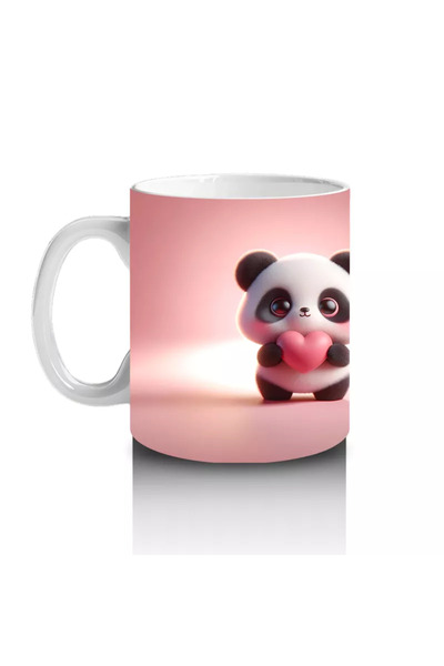Wisdom Rain Cute Panda Character with Front and Back – Printed Coffee Mug