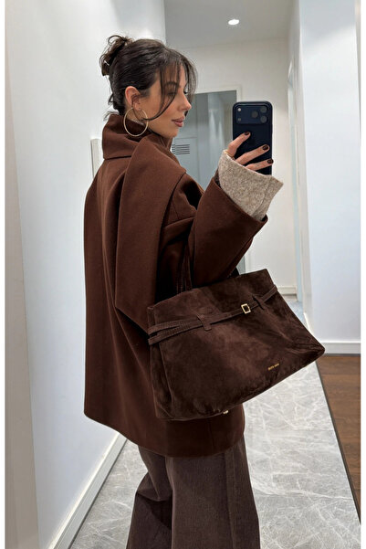 My Blog Brown Scarf Jacket - 25-912