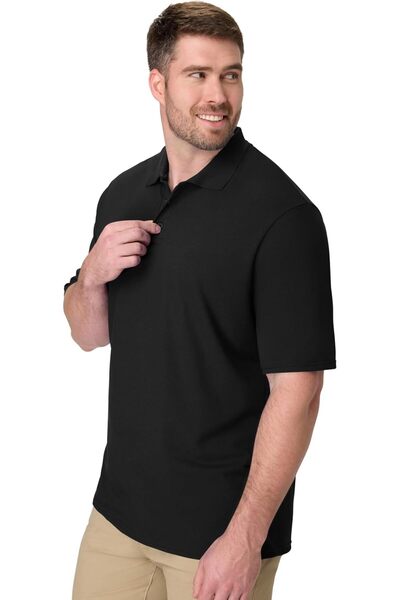 HANES Men’s X-Temp Short Sleeve Polo Shirt, Midweight