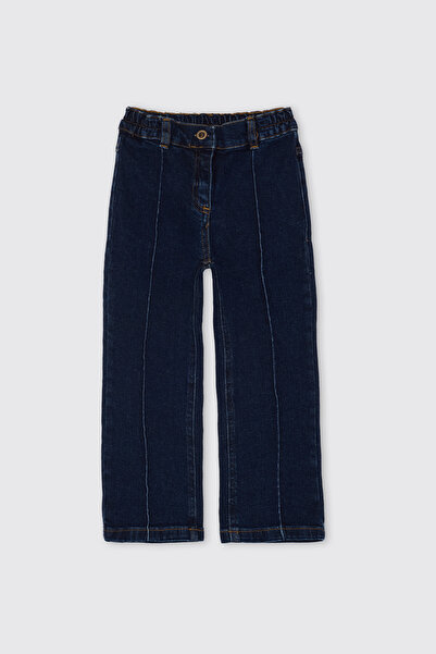 Panço Kız Bebek Lacivert Kot Pantolon
