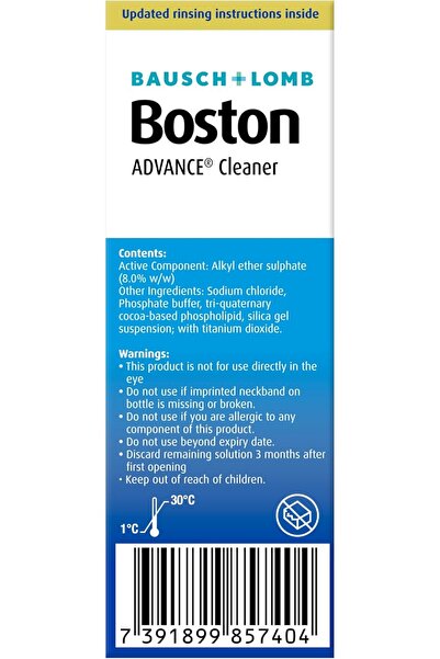 Boston Advance Cleaner 30 ml - for RGP and Hard Lenses