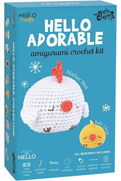 Liva Craft طقم أميجورومي لصنع دمى الدجاج والكتاكيت اللطيفة 8 سم / 5.5 سم