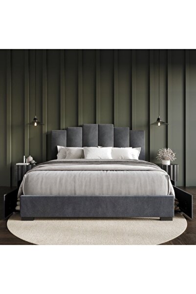 Generic Aida Elegant Gray Bed