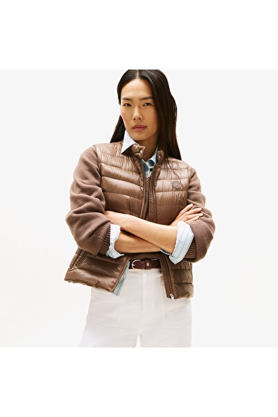 Tommy Hilfiger Down Mock Kadın Kahverengi Yelek