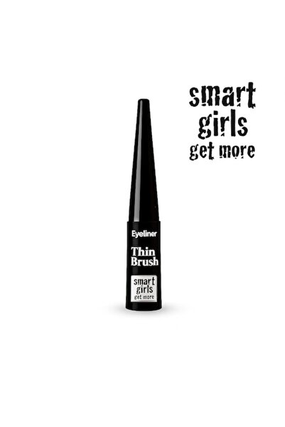 Smart Girls Get More Течна очна линия, тънка четка, 4.5 мл, наситено черна